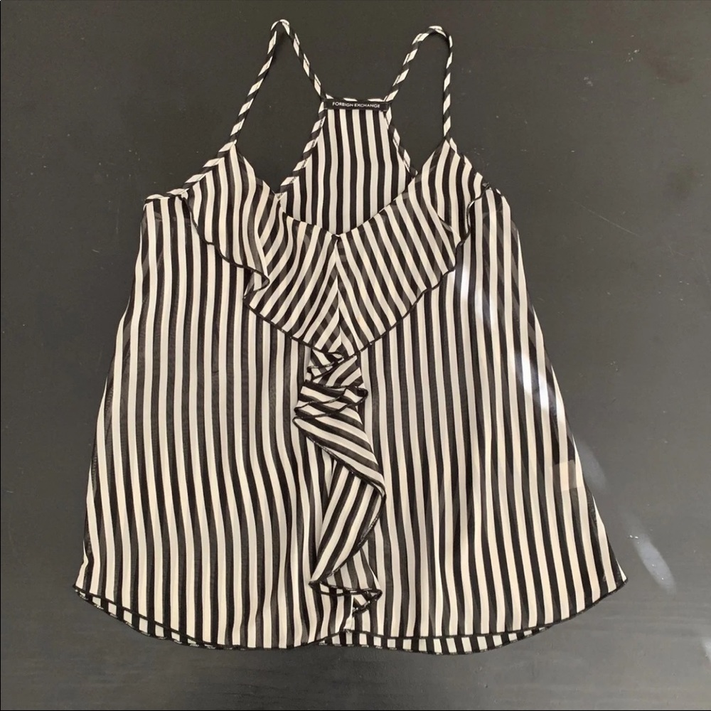 Foreign exchange sheer top